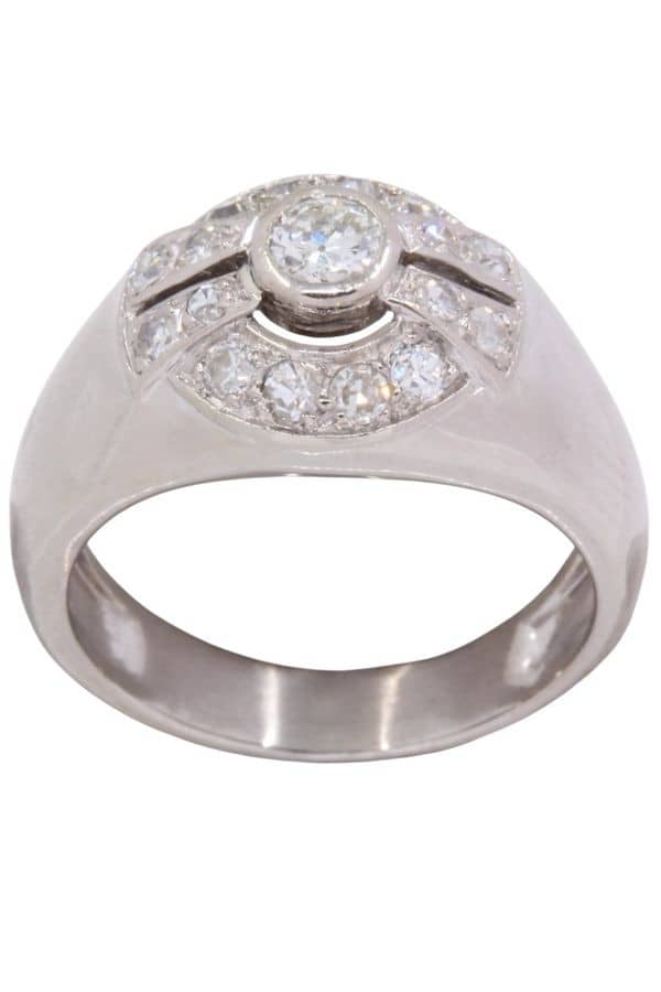 BAGUE JONC DIAMANTS, photo 2 sur 3