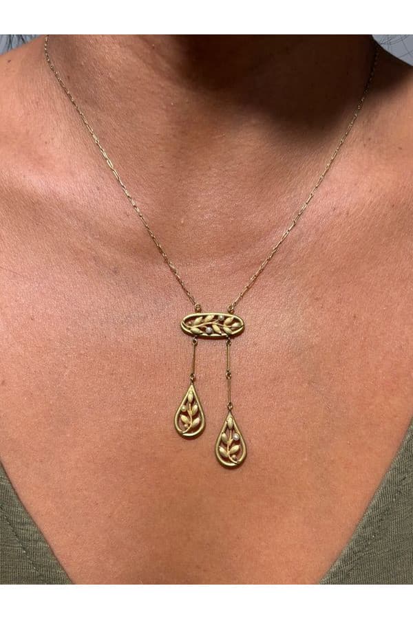 Collier Bayadere Art Nouveau - photo 2