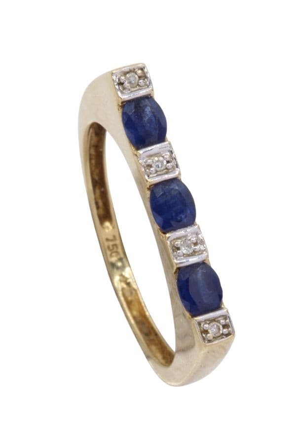 Bague Saphir et Diamant - photo 5