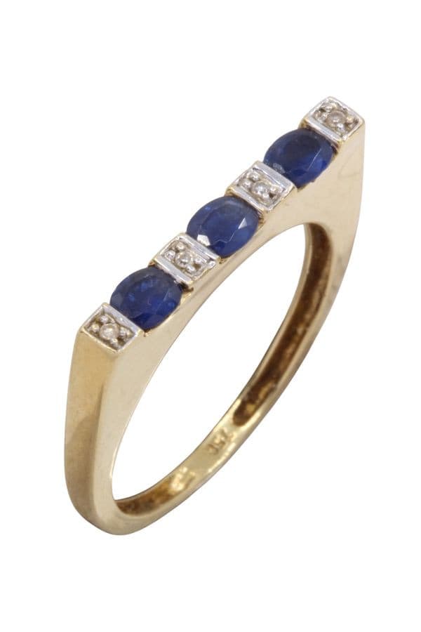 Bague Saphir et Diamant - photo 3