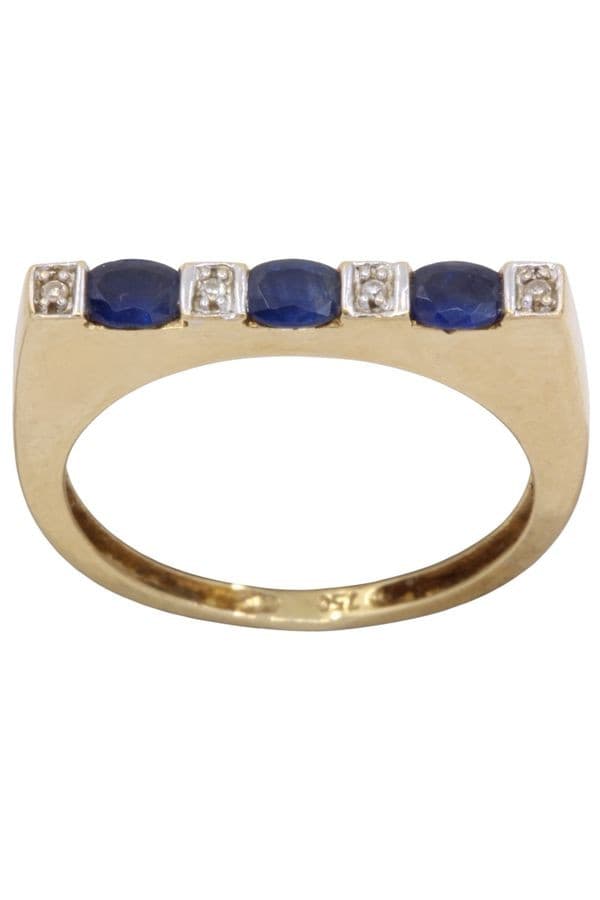 Bague Saphir et Diamant