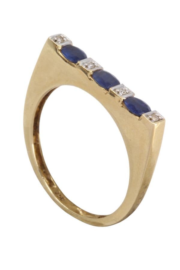 Bague Saphir et Diamant - photo 4