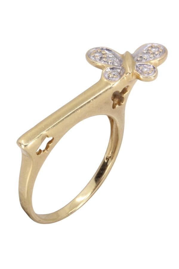Bague Papillon Diamants - photo 3