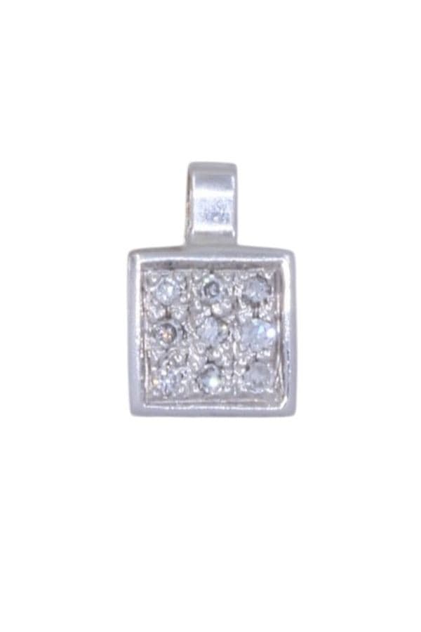 Pendentif Carré Diamants