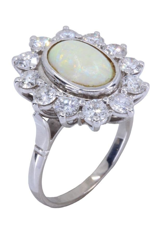 Bague Opale et Diamants - photo 5