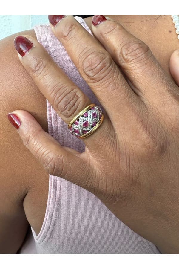 Bague Moderne Rubis 2 Ors - photo 2