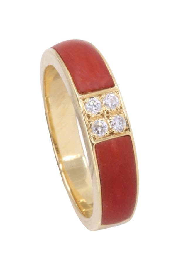 Bague Corail et Diamants - photo 5