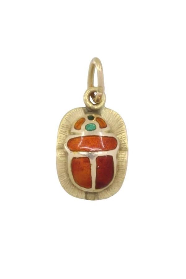 Pendentif Scarabée Émaillé