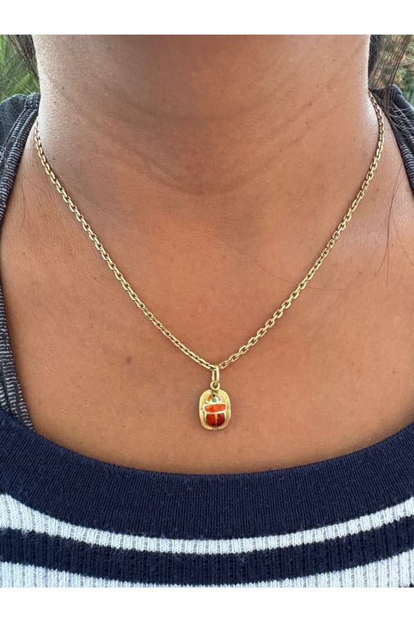 Pendentif Scarabée Émaillé - photo 2