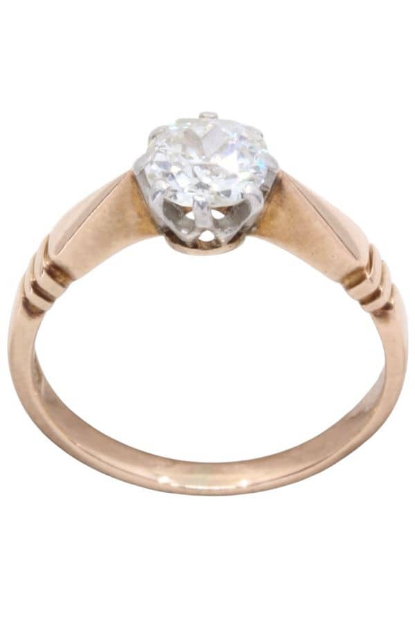 SOLITAIRE ANCIEN DIAMANT, photo 2 sur 3