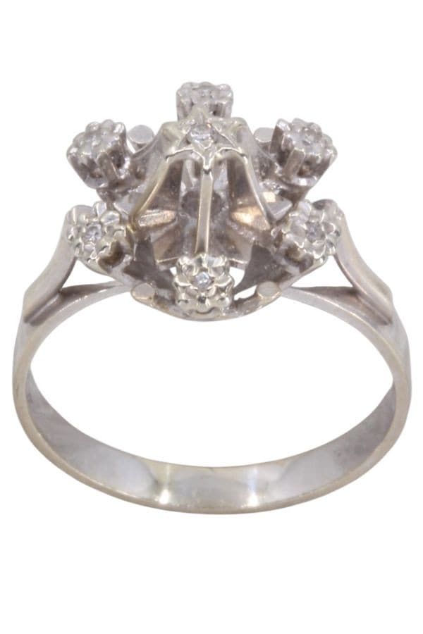 Bague Fleur Diamants