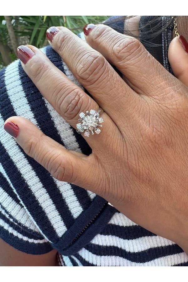 Bague Fleur Diamants - photo 2