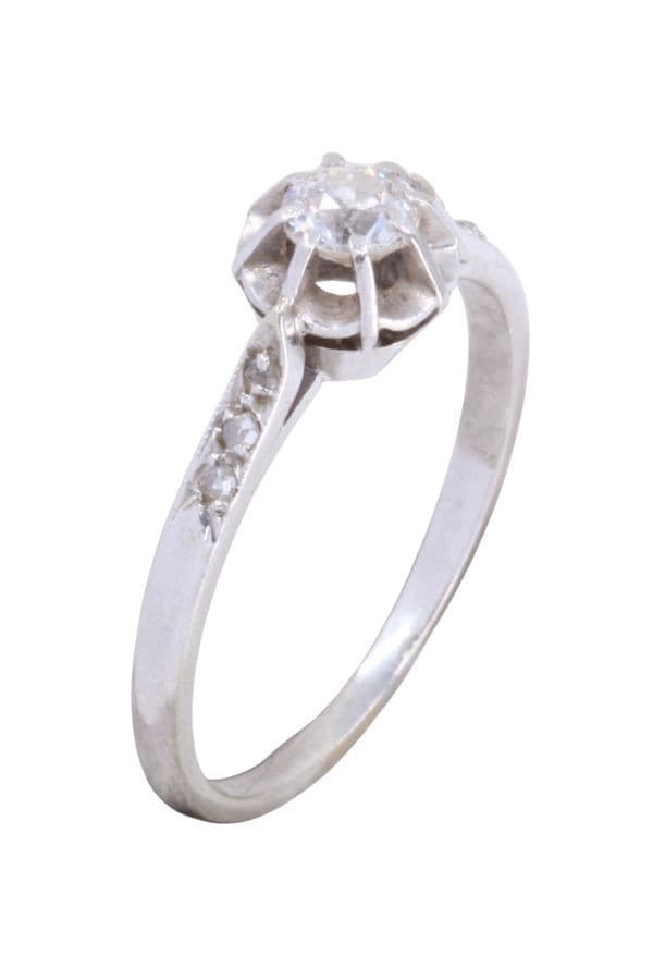Solitaire Ancien Diamants - photo 3