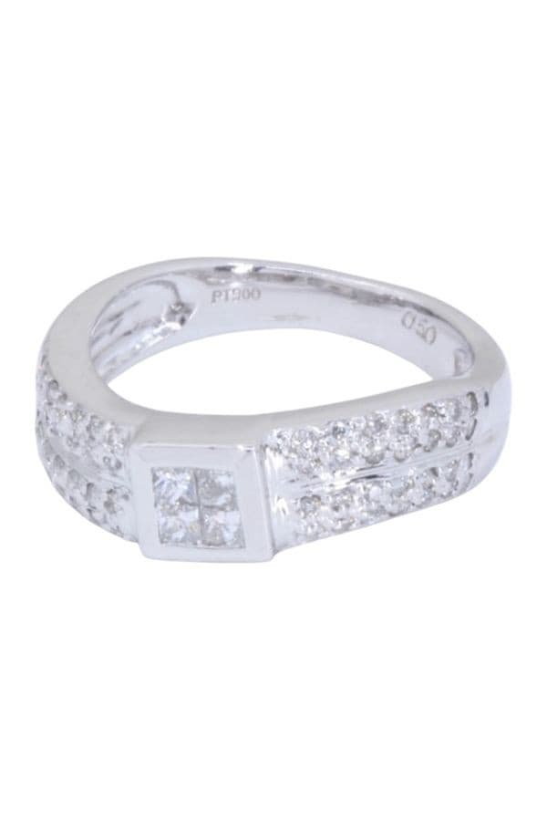 Bague Platine et Diamants - photo 6