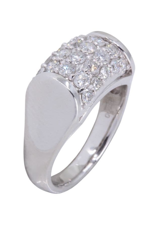Bague Platine et Diamants - photo 3