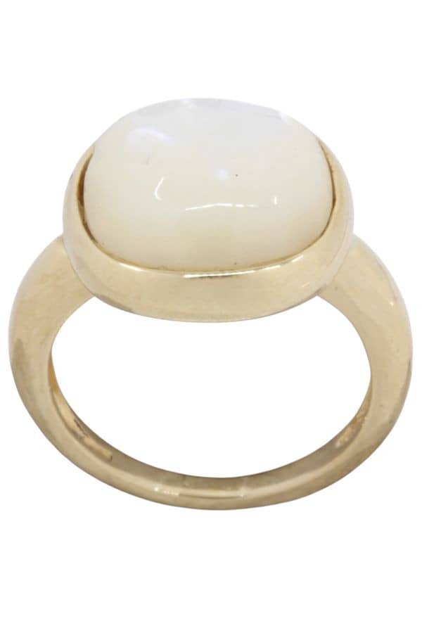 BAGUE MODERNE NACRE, photo 2 sur 3