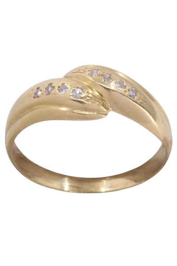 BAGUE MODERNE DIAMANTS, photo 2 sur 3