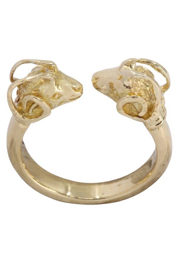 BAGUE BELIERS MODERNE, photo 2 sur 3