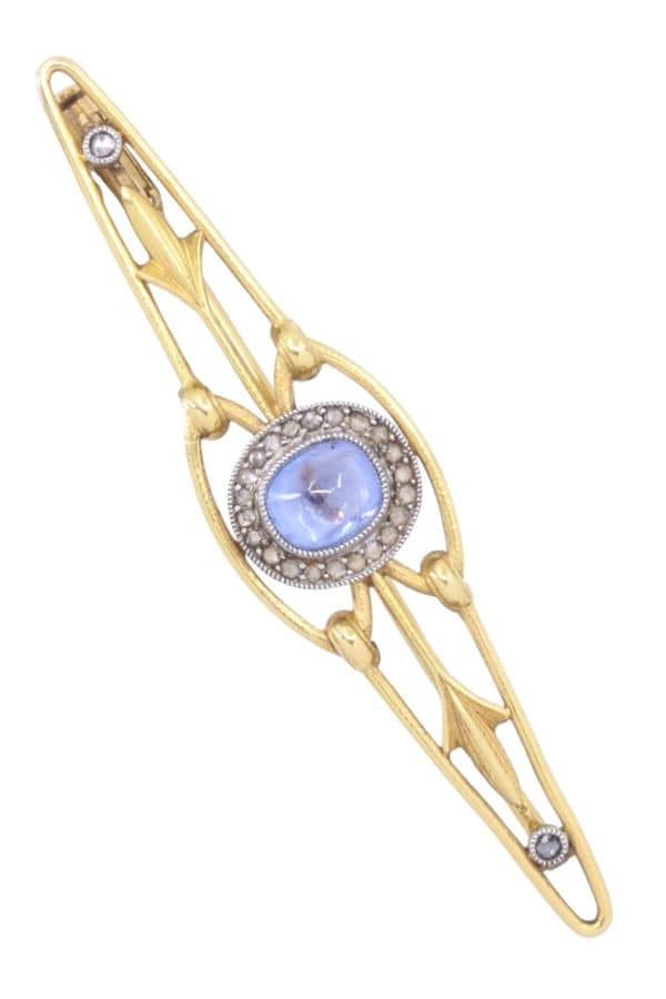 BROCHE BARRETTE AMÉTHYSTE, photo 1 sur 2