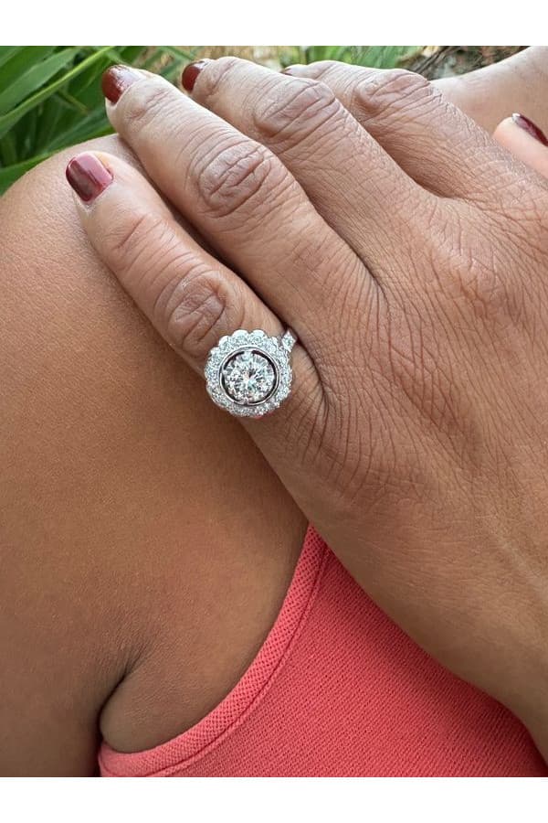 Bague Fleur Diamants Moderne - photo 2