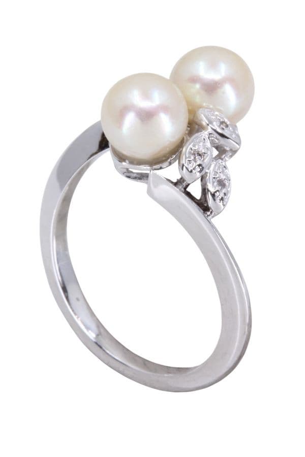 Bague Perles et Diamants - photo 4