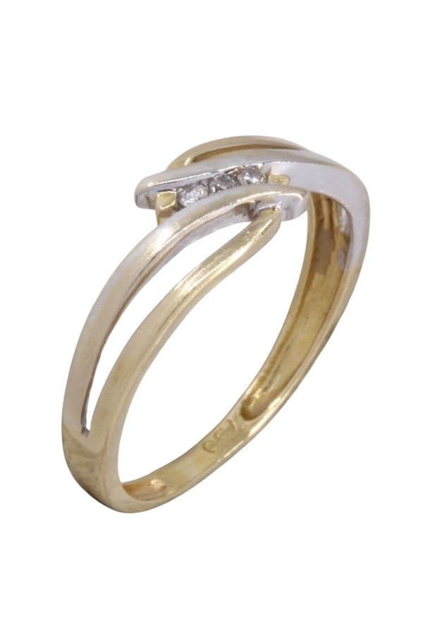 Bague Moderne 2 Ors Diamants - photo 3