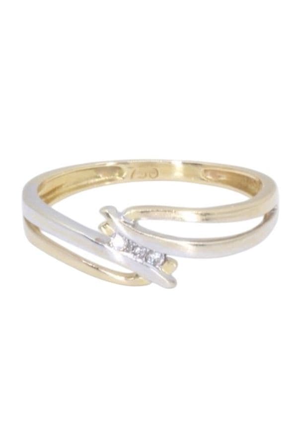 Bague Moderne 2 Ors Diamants - photo 6
