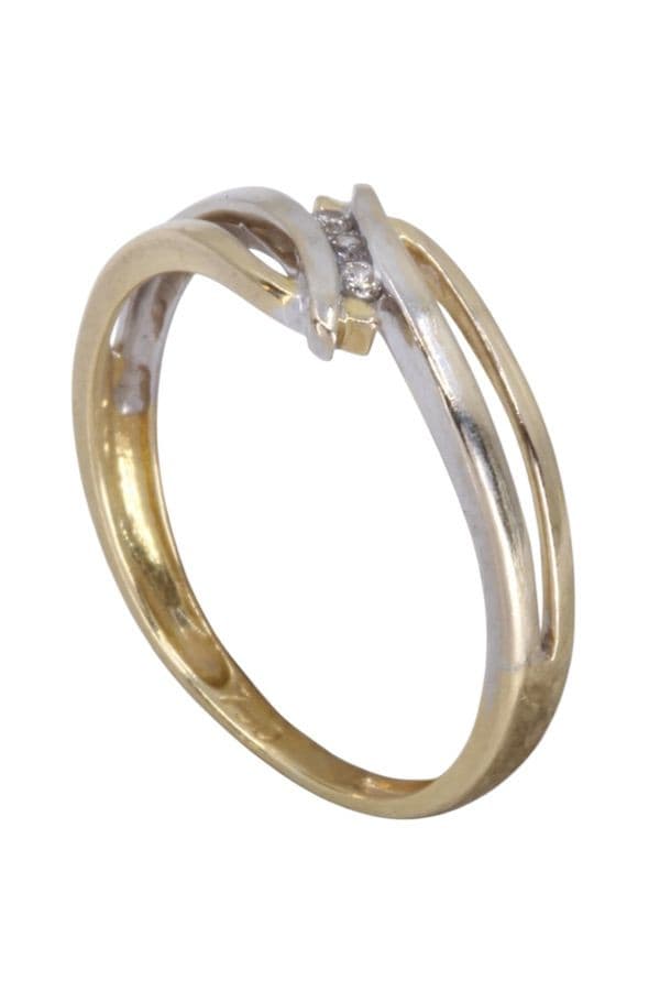 Bague Moderne 2 Ors Diamants - photo 4