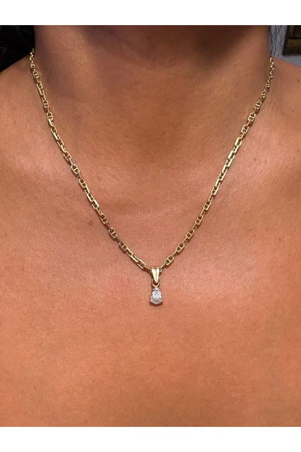 Pendentif Diamant Goutte 0.40 Carat - photo 2