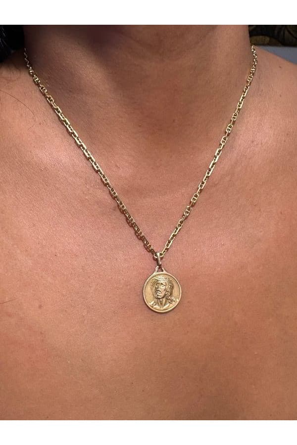 Médaille Christ Ancienne - photo 2