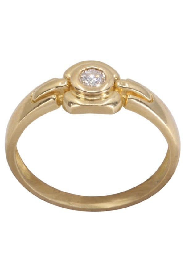 Bague Solitaire Serti Clos