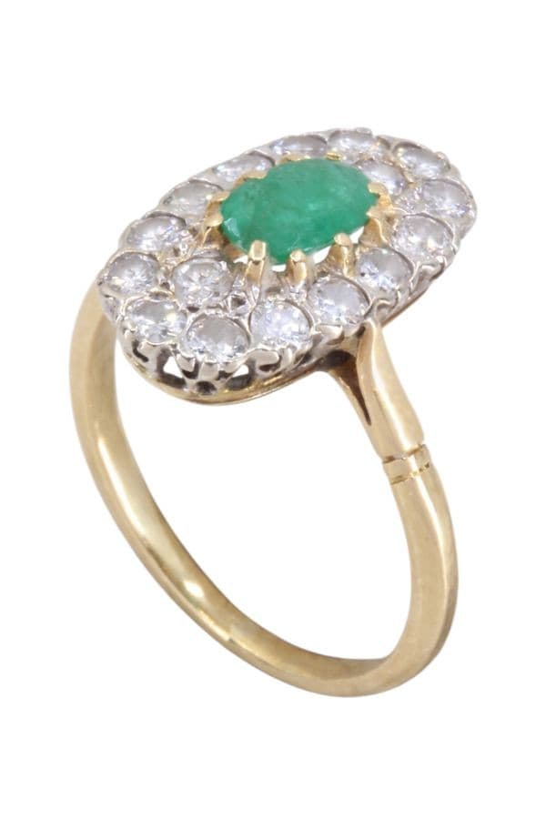 Bague Émeraude et Diamants - photo 4