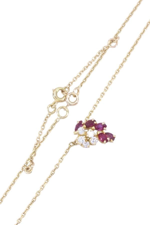 Collier Centre Rubis et Diamants - photo 3