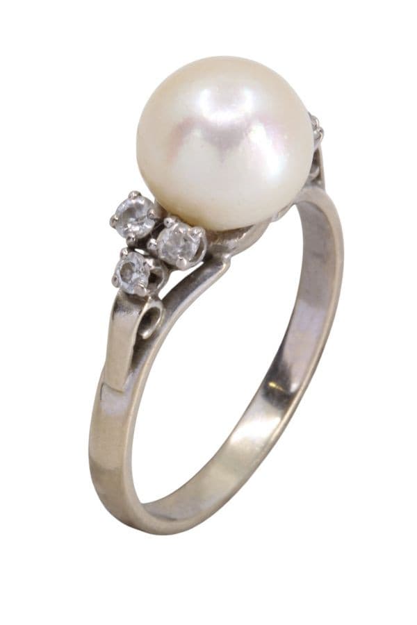 Bague Perle et Diamants - photo 3