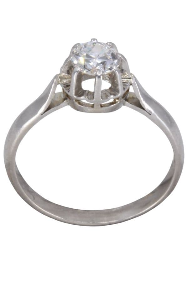 Solitaire Ancien Diamant 0.50 Carat