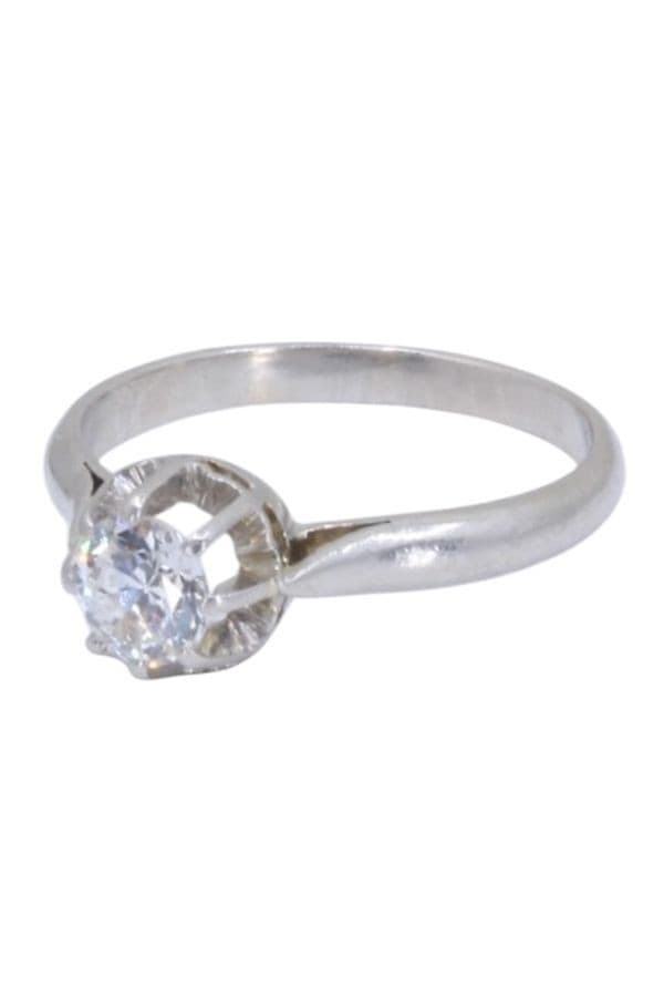 Solitaire Ancien Diamant 0.50 Carat - photo 6
