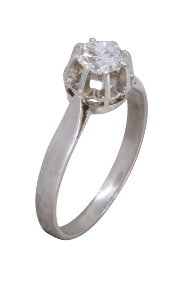 Solitaire Ancien Diamant 0.50 Carat - photo 3