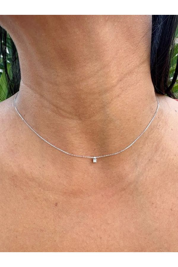 Collier Diamant Solitaire 0.05 Carat - photo 2