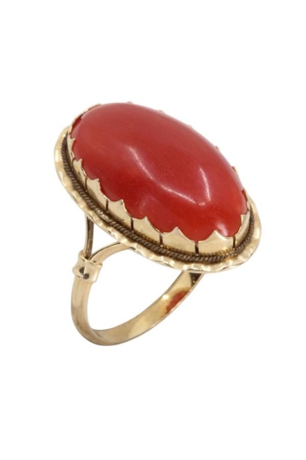 Bague Ancienne Corail - photo 3