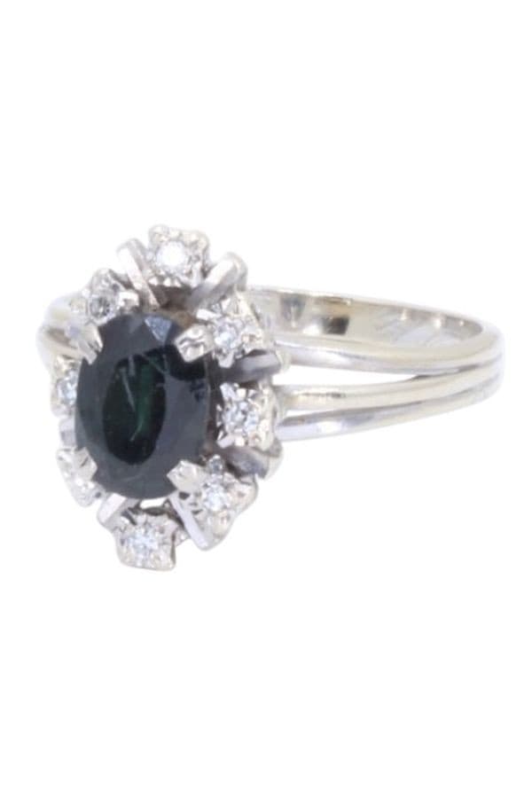 Bague Saphir et Diamants - photo 6