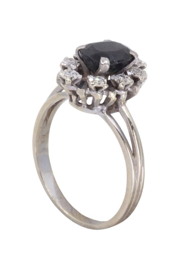Bague Saphir et Diamants - photo 4