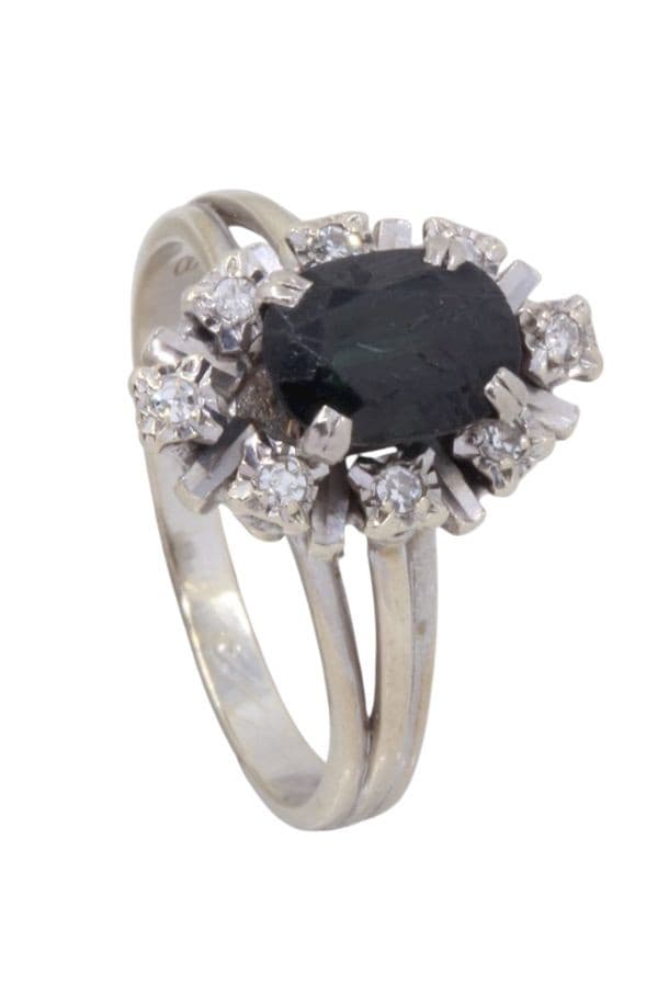 Bague Saphir et Diamants - photo 5