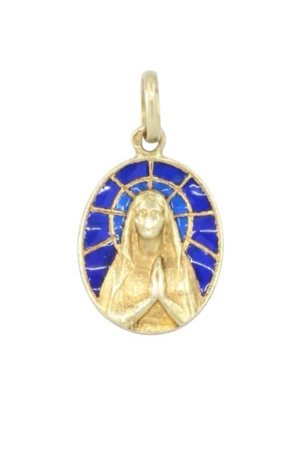 MÉDAILLE VIERGE ANCIENNE, photo 2 sur 3