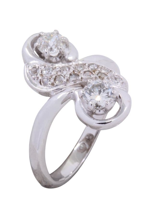 Bague Anciennne Toi et Moi Diamants - photo 3