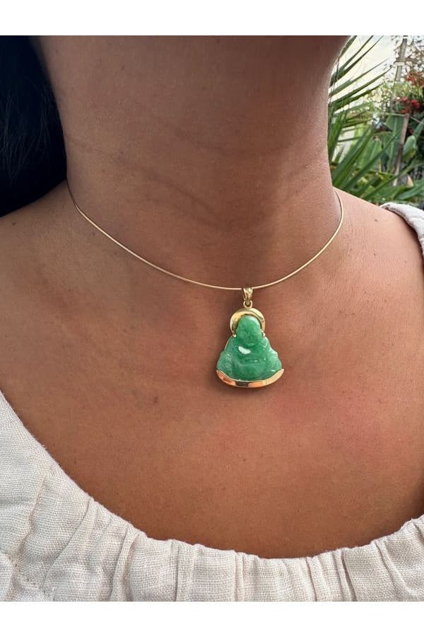 Pendentif Bouddha en Jade - photo 2