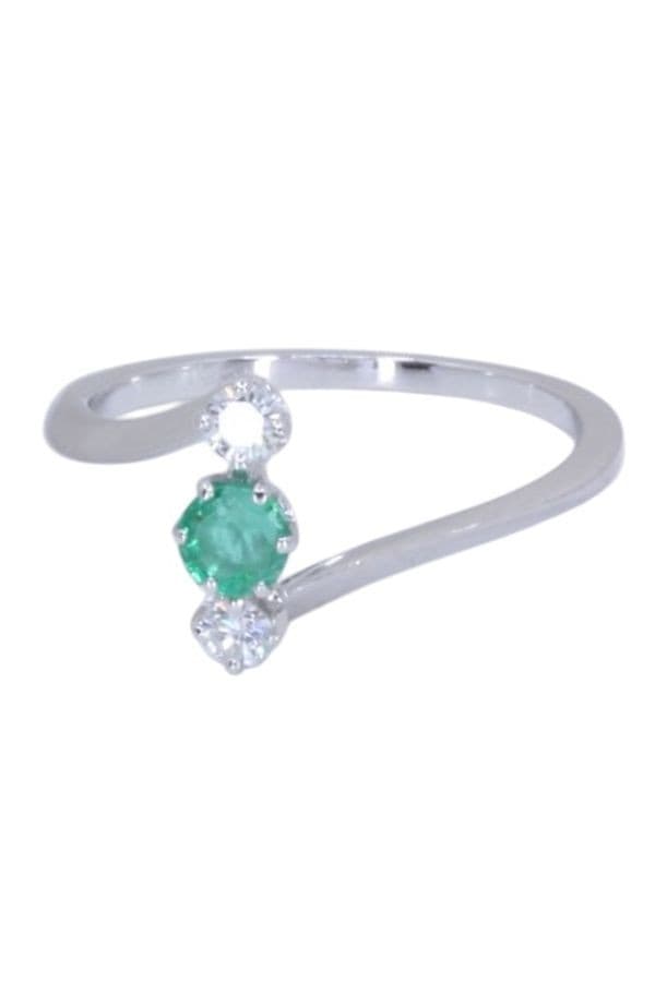 Bague Émeraude et Diamants - photo 6