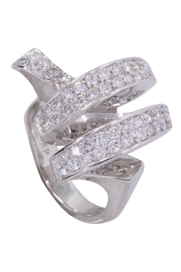 Bague Moderne Pavage Diamants - photo 5