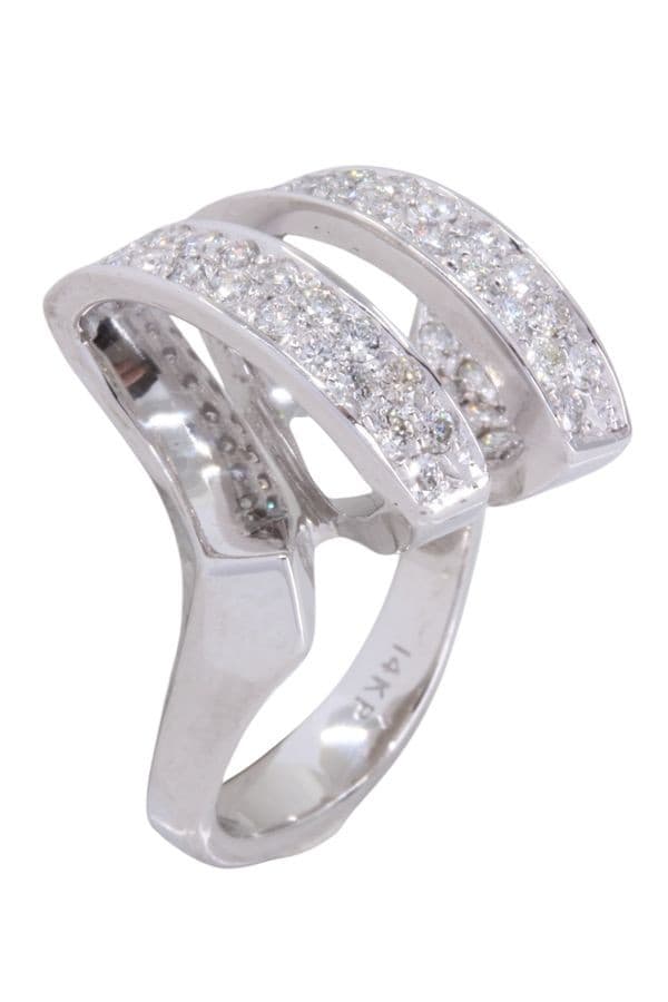 Bague Moderne Pavage Diamants - photo 3