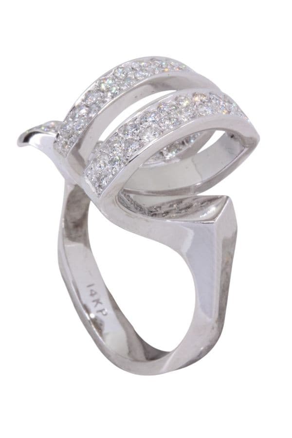 Bague Moderne Pavage Diamants - photo 4
