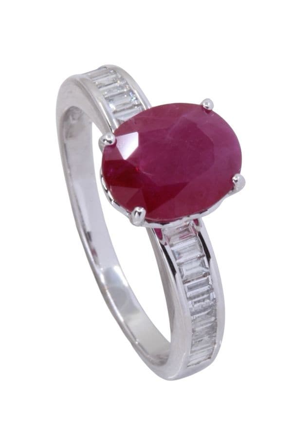 Bague Moderne Rubis et Diamants - photo 5